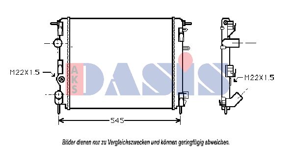AKS DASIS Radiators, Motora dzesēšanas sistēma 181720N